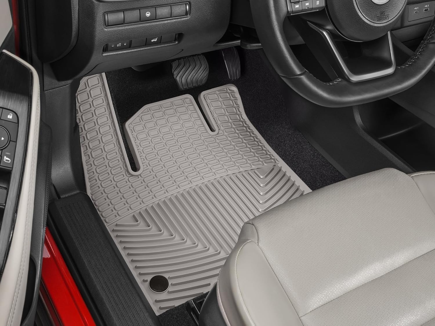 WeatherTech All-Weather Floor Mats for Nissan Rogue 1st Row (W575GR), Grey
