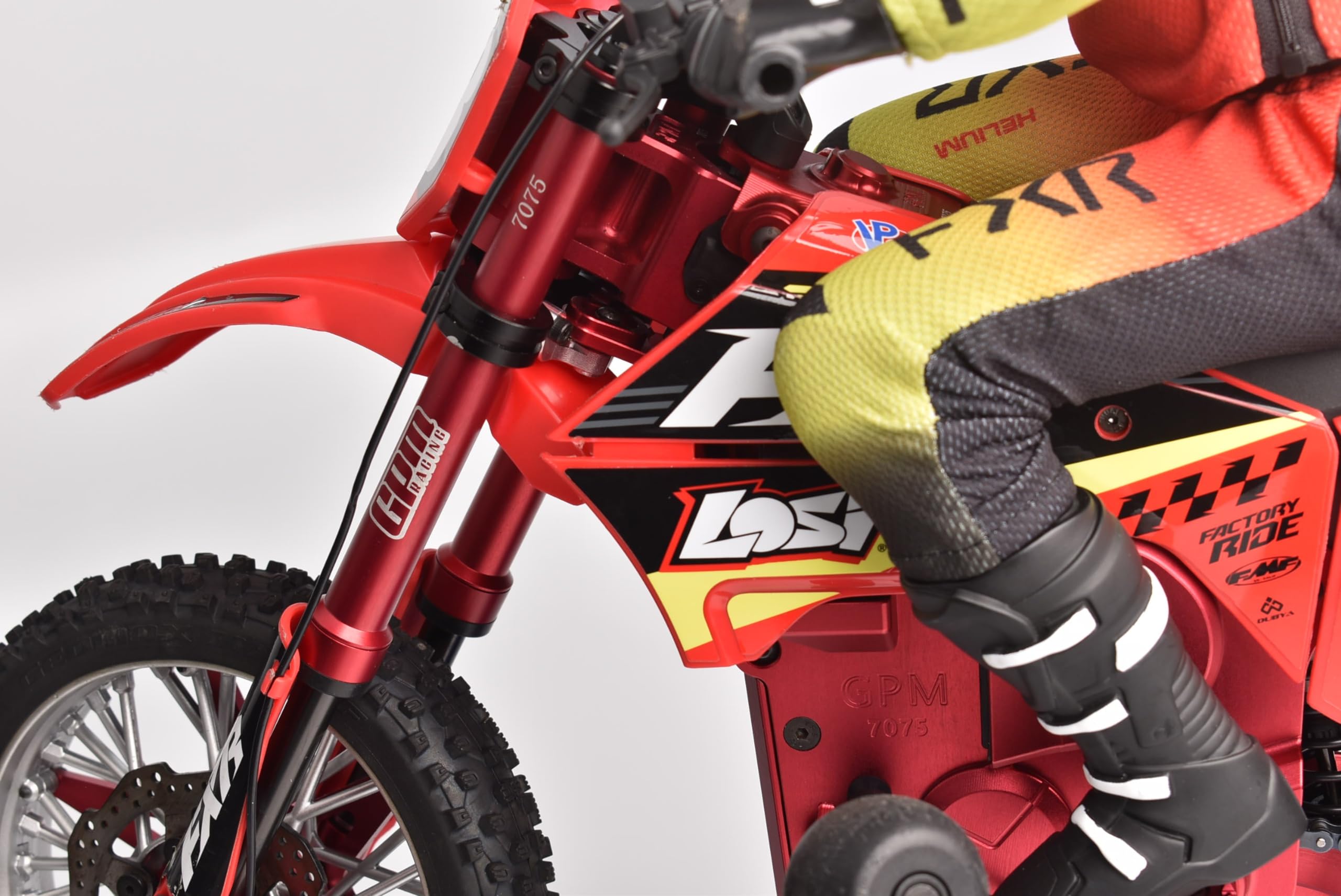 GPM Racing Forcelle In Alluminio 7075 Per Moto RC LOSI 1:4 Promoto-MX - Oro - Foto 2