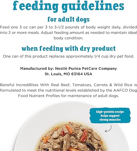 Miniatura 10 de Purina Beneful Alimento húmedo para perros de raza pequeña con salsa IncrediBites con carne de res real 8 paquetes de 3 latas de 3 onzas