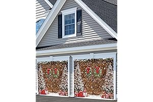 7 x 8 ft Christmas Garage Door Banner Winter Decoration