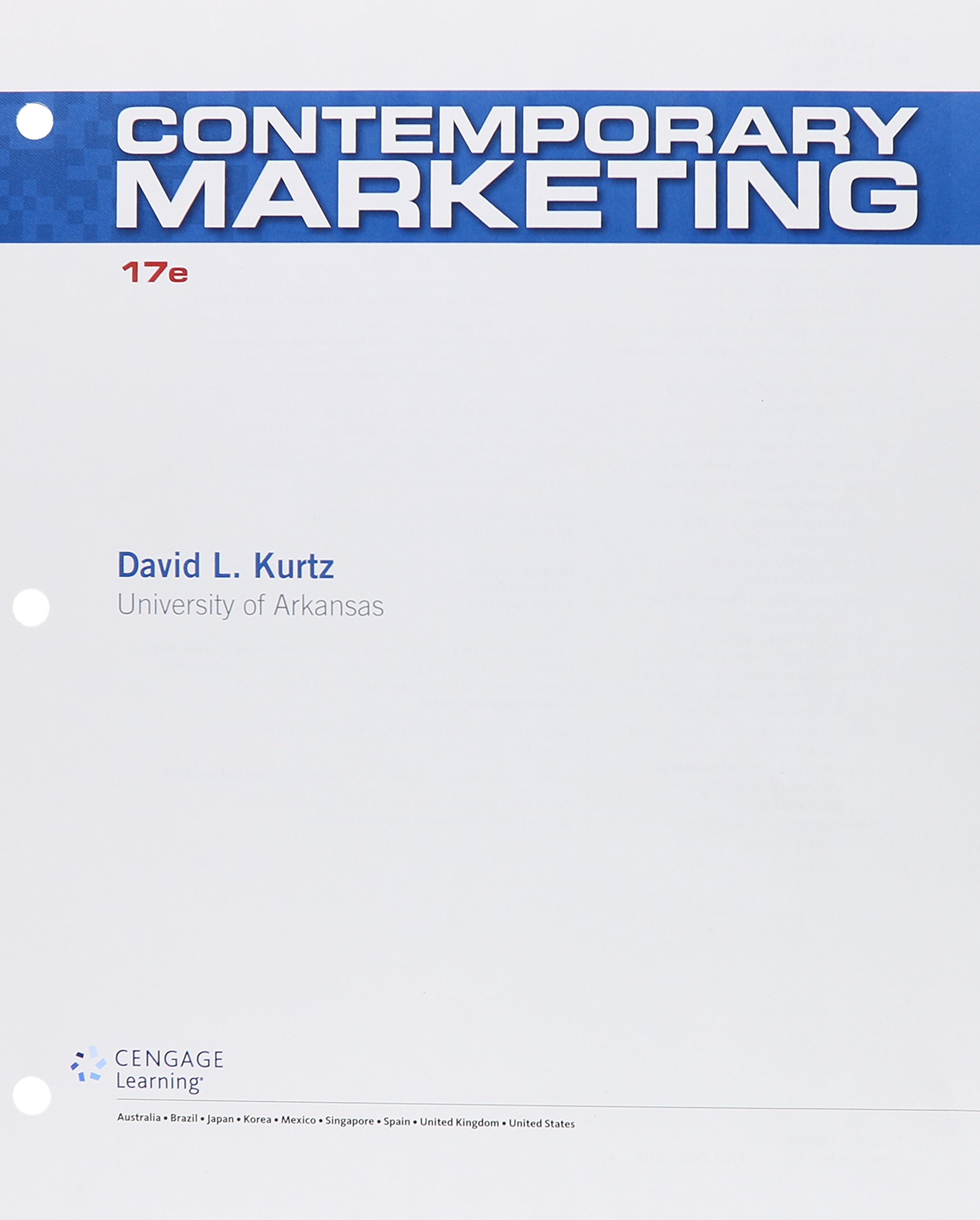 Bundle: Contemporary Marketing, 17th + LMS Integrated for MindTap Marketing, 1 term (6 months) Printed Access Card