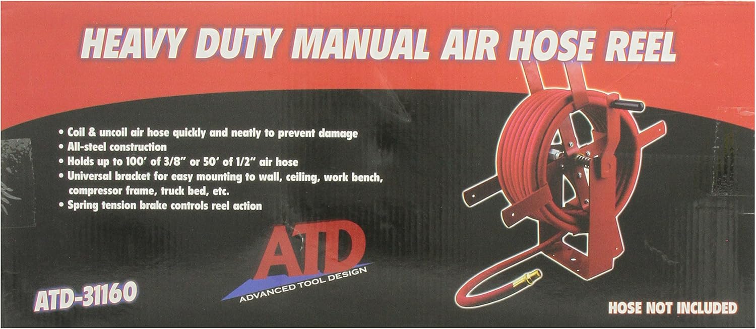 ATD Tools 31160 Manual Air Hose Reel