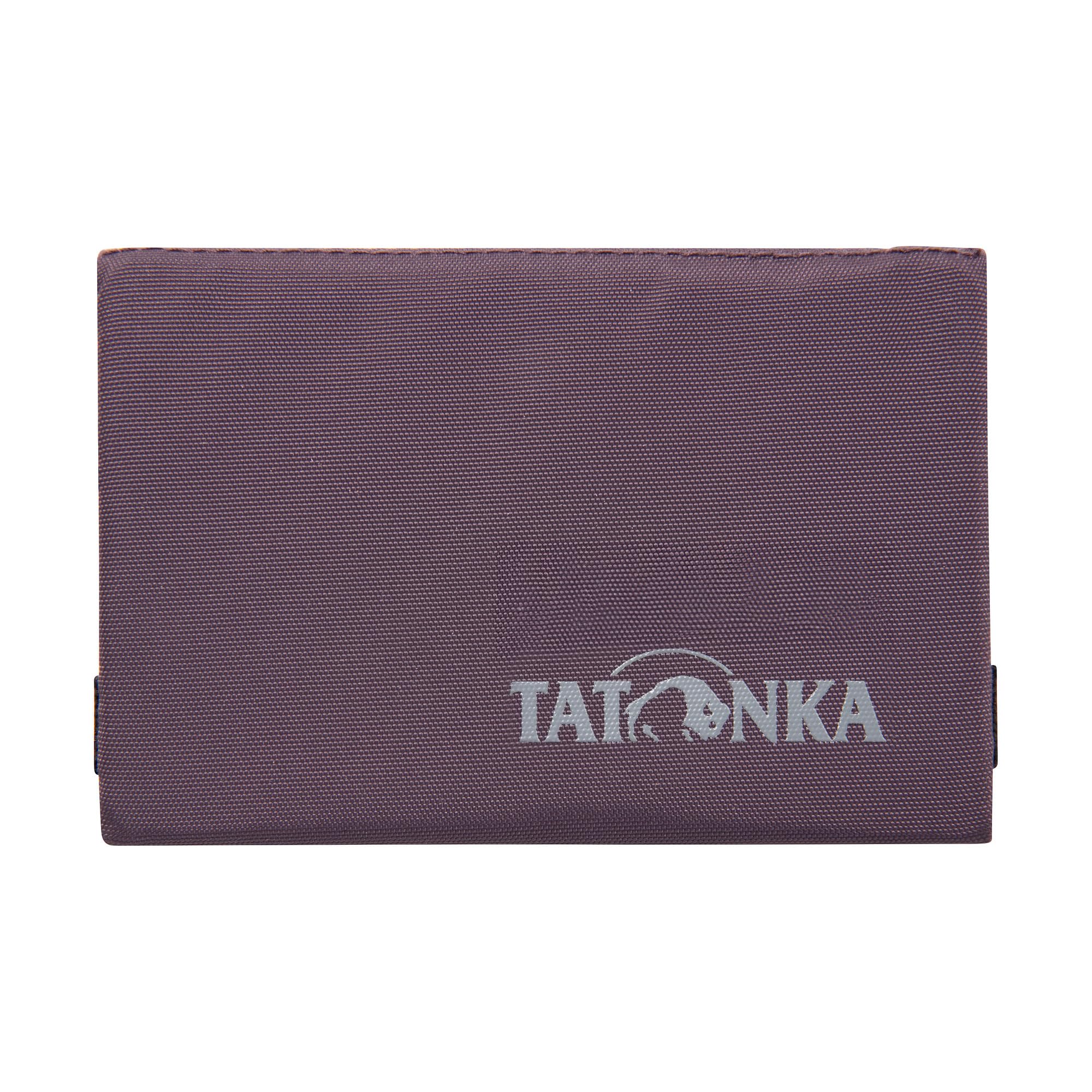 Tatonka Card Holder RFID Block - Credit Card Case with RFID Blocker - TÜV Tested - Offers Space for at Least 4 Cards, Midnight Plum