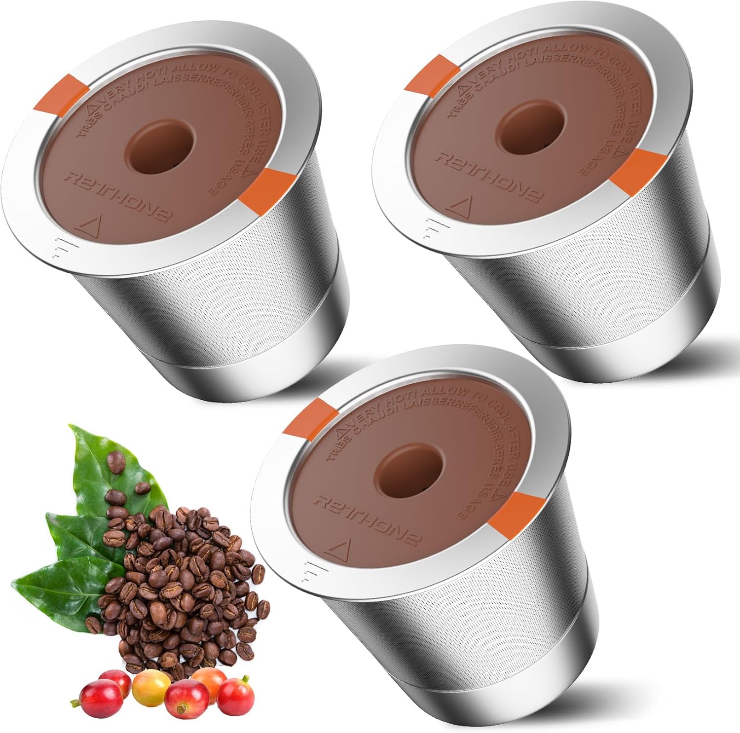RETHONE K Cup Reusable Coffee Pods, Stainless Steel Djibouti Ubuy