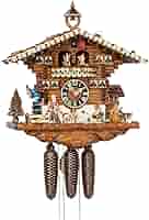 Amazon.co.jp: 鳩時計 シュヴァルツヴァルド（黒い森）の家 回る