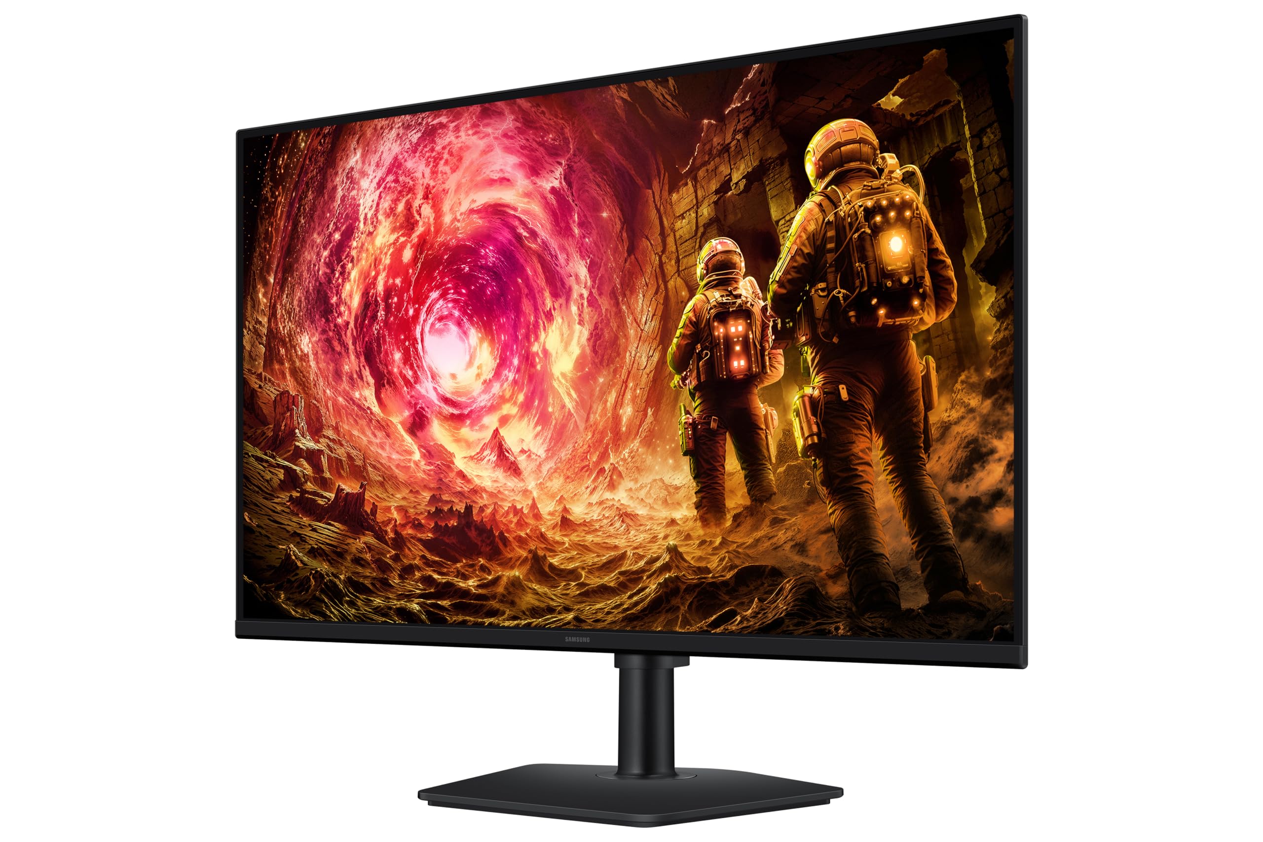 Samsung 32" Odyssey G5 Fast IPS Gaming Monitor|QHD 2560 x 1440|180 Hz|1ms|300nits|HDR10|AMD FreeSync|G-Sync|Ports-DP,HDMI,Headphone|Height-Tilt-Swivel-Pivot Adjustable Stand|LS32FG502EWXXL|Black — Amazon image 9