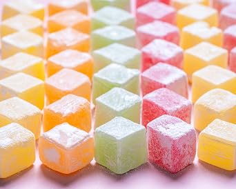 Sweetland London Pomegranate Turkish Delight Bag | 200g | A Tropical Mediterranean Flavour Fusion | Made in our London Bakery | The Gift for Loved Ones