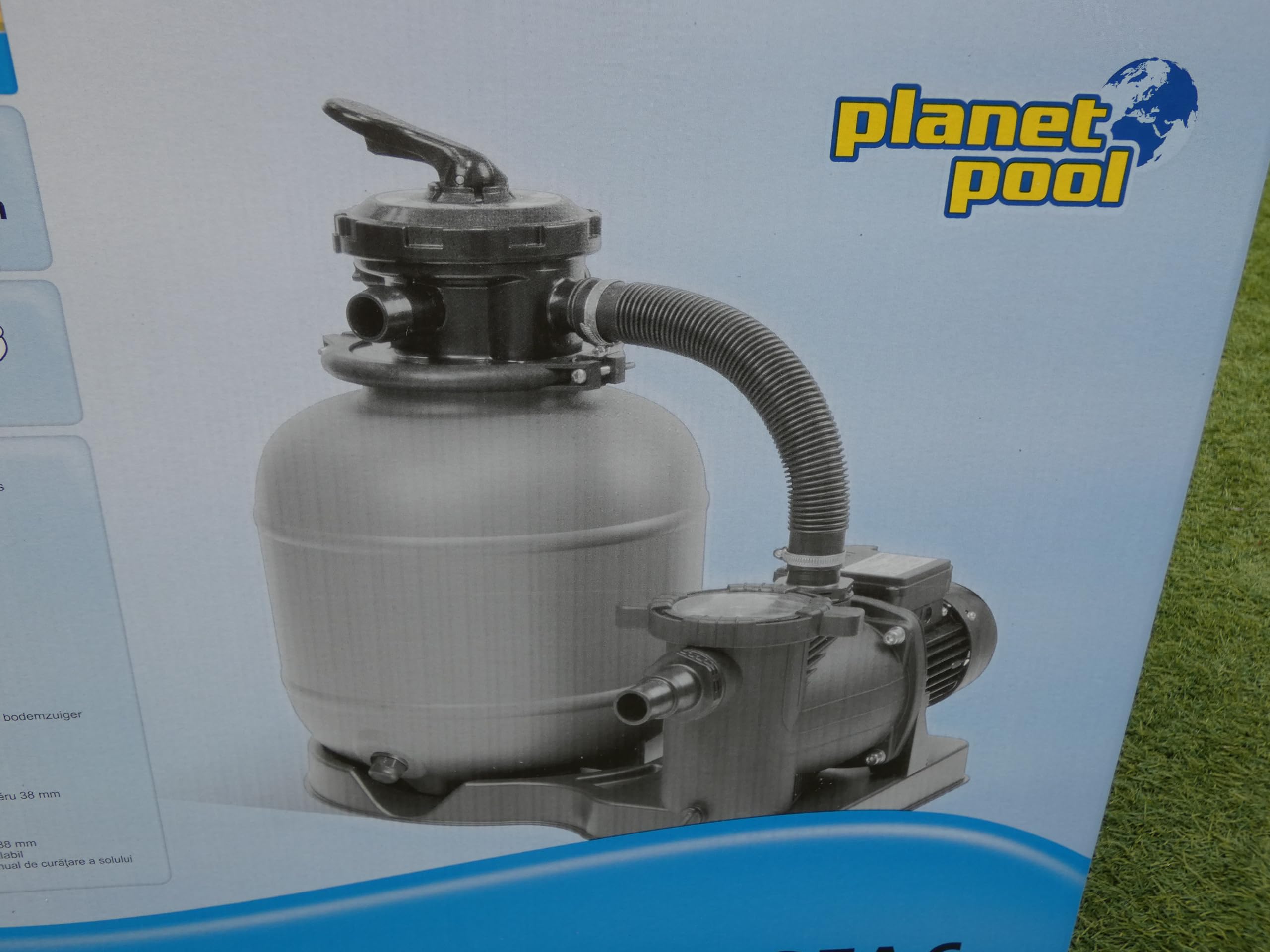Groupe de Filtration Piscine - Pompe + Filtre à Sable - Volume 20-25m3-6 m3/h - Puissance 400W