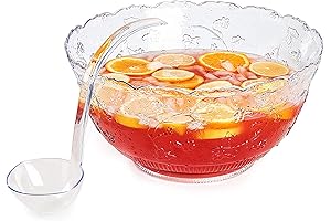 Punch Bowls for Parties with Ladle