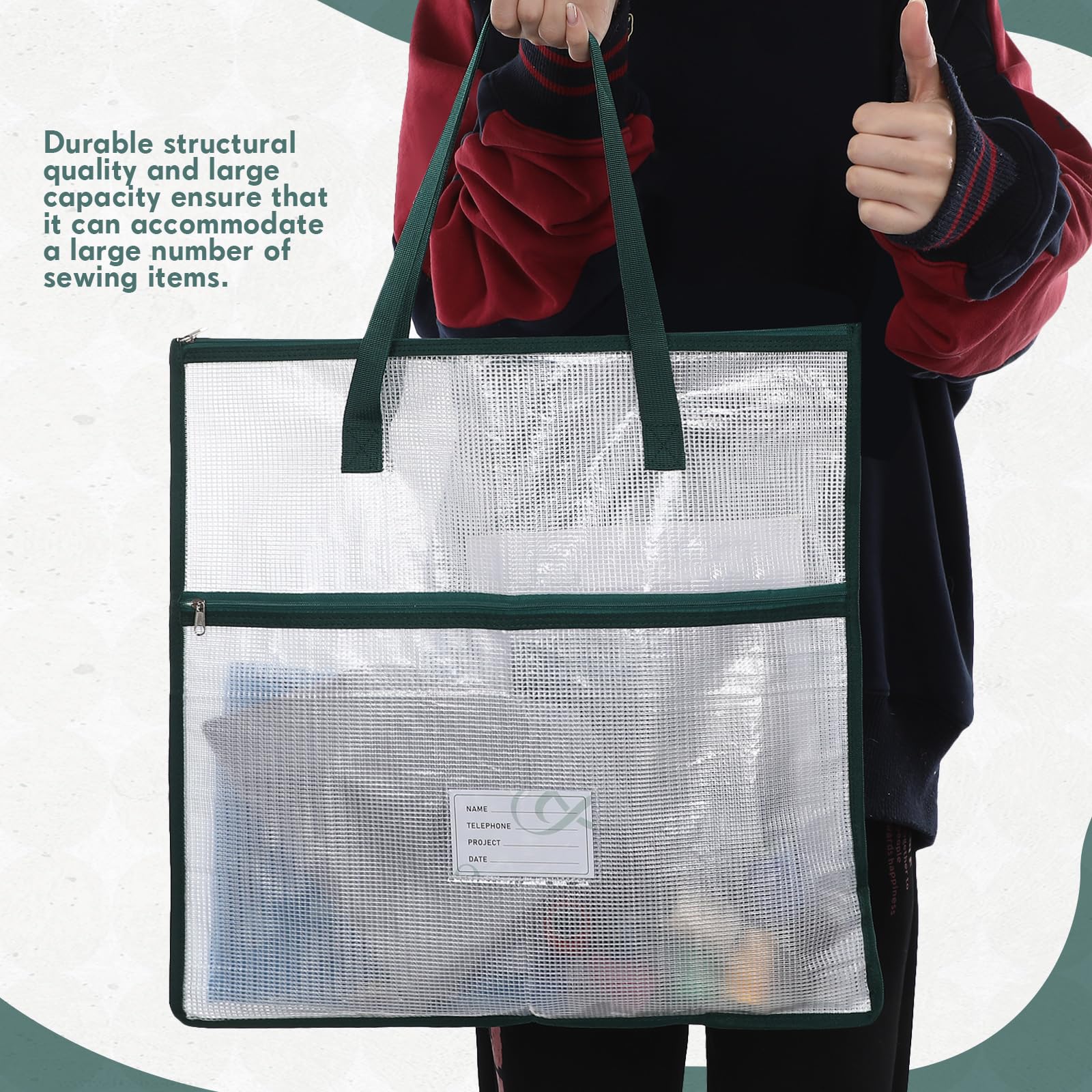 Amazon.com: Feifeiya 2 Pack 17.7 Inch Sew Project Bag Needlepoint