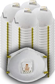 3M 8511 N95 Disposable Respirators, Pack of 80 - NIOSH Approved Cool Flow Valve for Dust, Grinding, Sanding & Sweeping