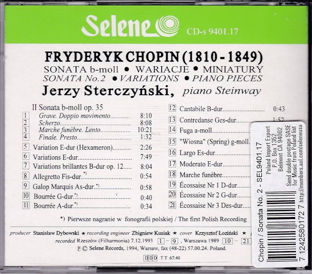 Piano Sonata 2: Sterczynski: Amazon.ca: Music