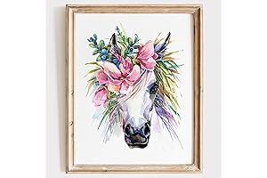 Unicorn Wall Decor Art Print: Enchanting Whimsy for Kids' Spaces