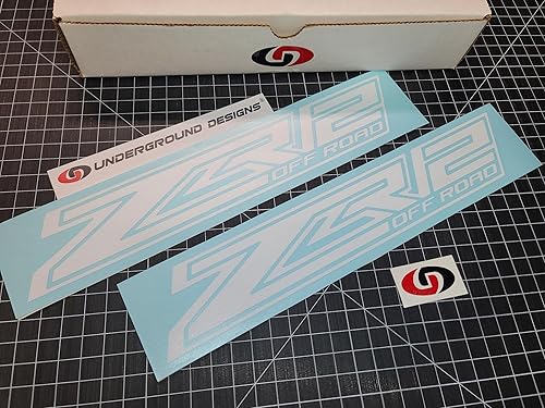 Miniatura 5 de ZR2 - Calcomanías todoterreno (2 unidades) 4 x 4 calcomanías para guardabarros para caja de camioneta 2022-2024 Silverado 1500 colores seleccionados