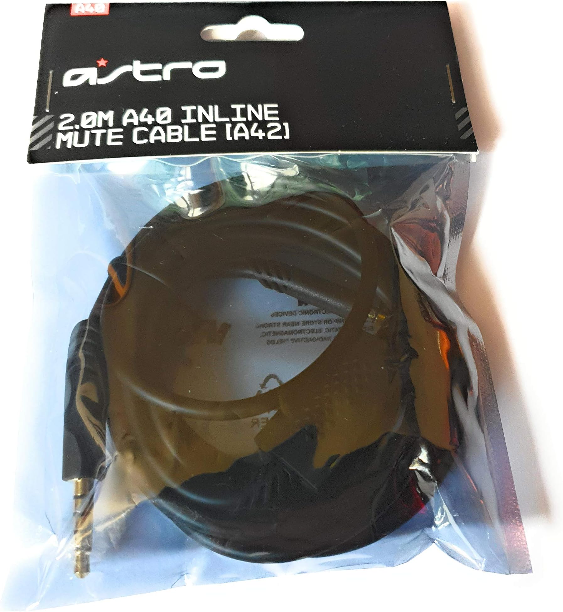 2.0M A40 INLINE MUTE CABLE A4 BLACK