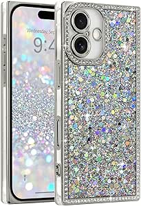 LAPOPNUT For IPhone 16 Pro Max 6.9" Case,Clear Cute Ribbon Bowknot