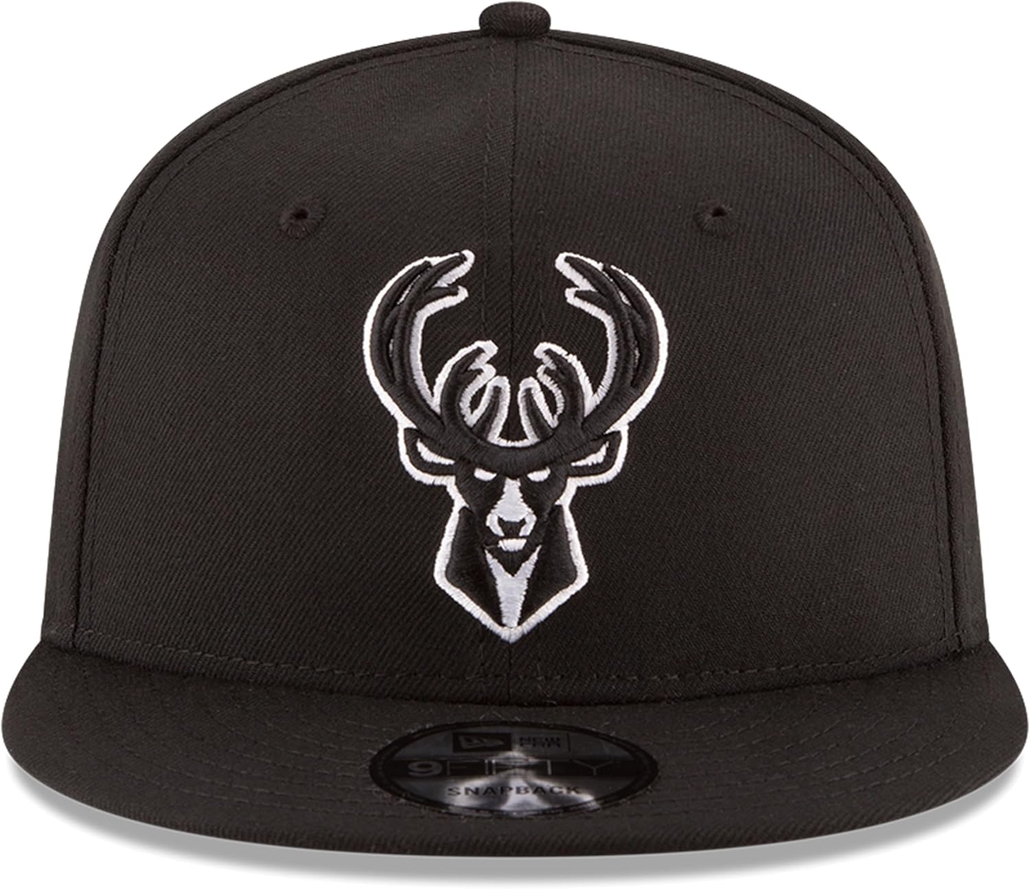 New Era NBA 9FIFTY Black White Adjustable Snapback Hat Cap One Size Fits All - Image 2