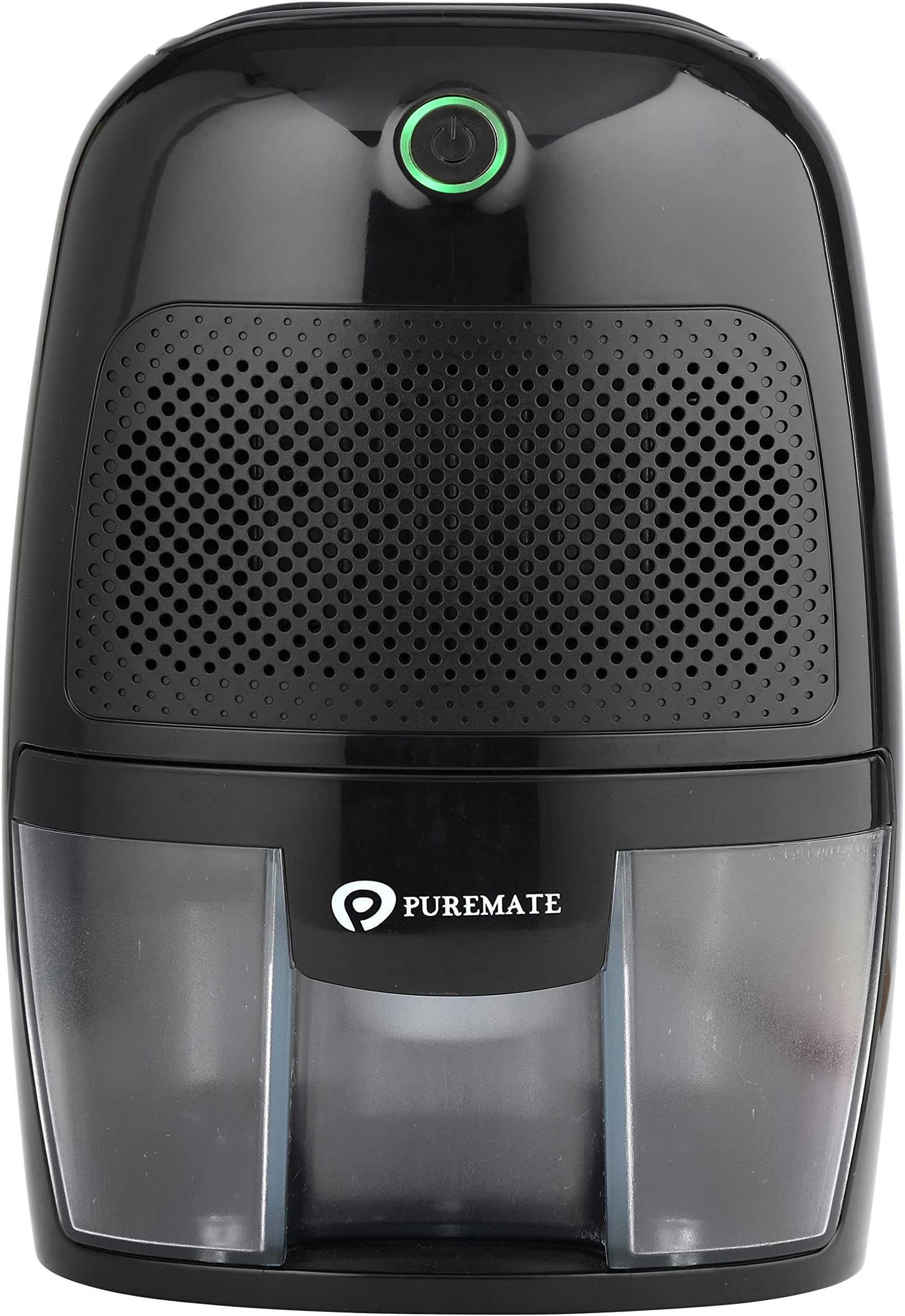 PureMate Dehumidifier 600ml Compact and Portable Mini Air Dehumidifier for Damp, Mould, Moisture in Home, Kitchen, Bedroom, Bathroom, Caravan, Garage Office, Basement - Black