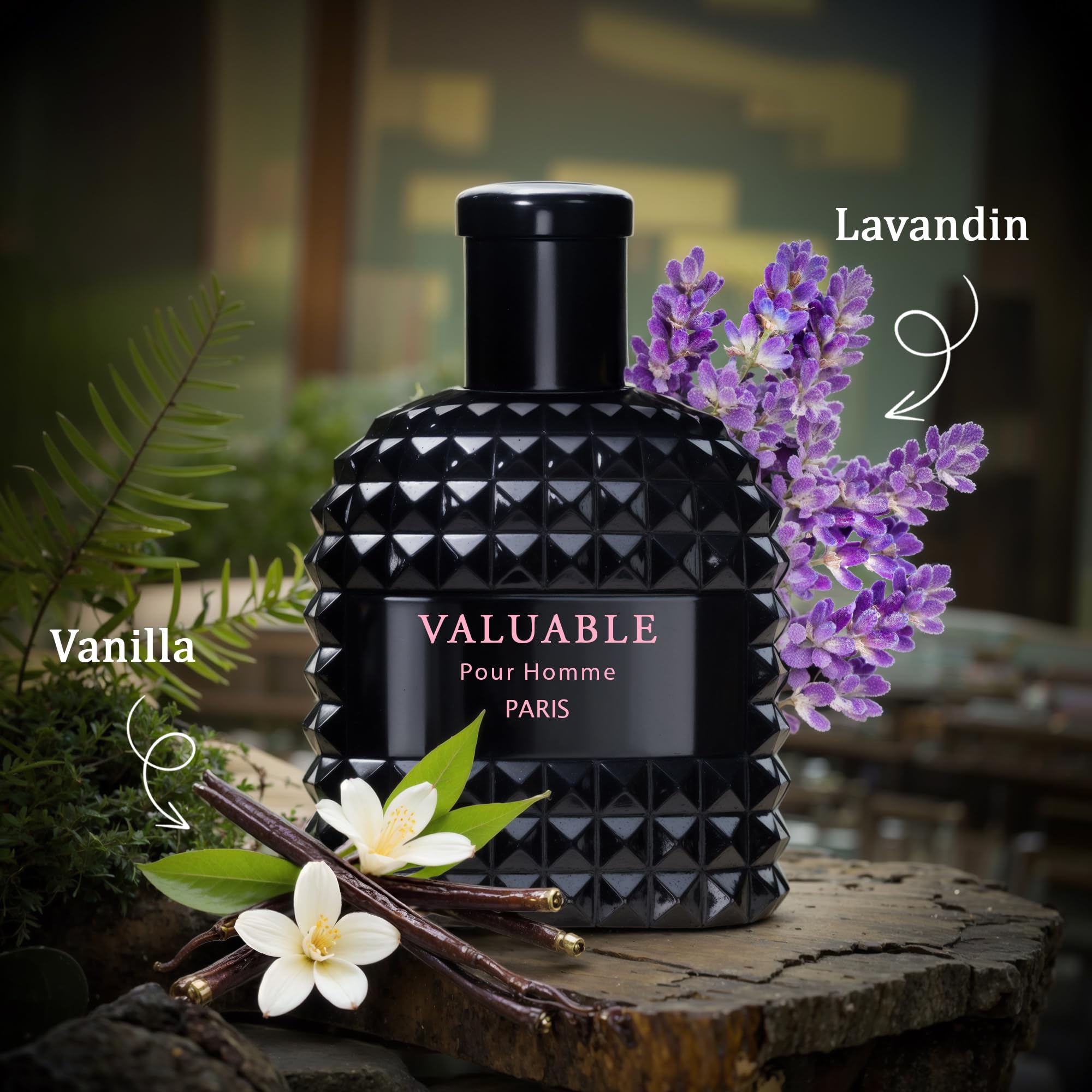 Men's Cologne 2PCS Eau de Parfum Gift Set - 3.4 Fl Oz Each | Citrus Spicy & Woody Ambergris Fragrance | Luxury Perfume for Day & Night (Invincible-Valuable) - 3