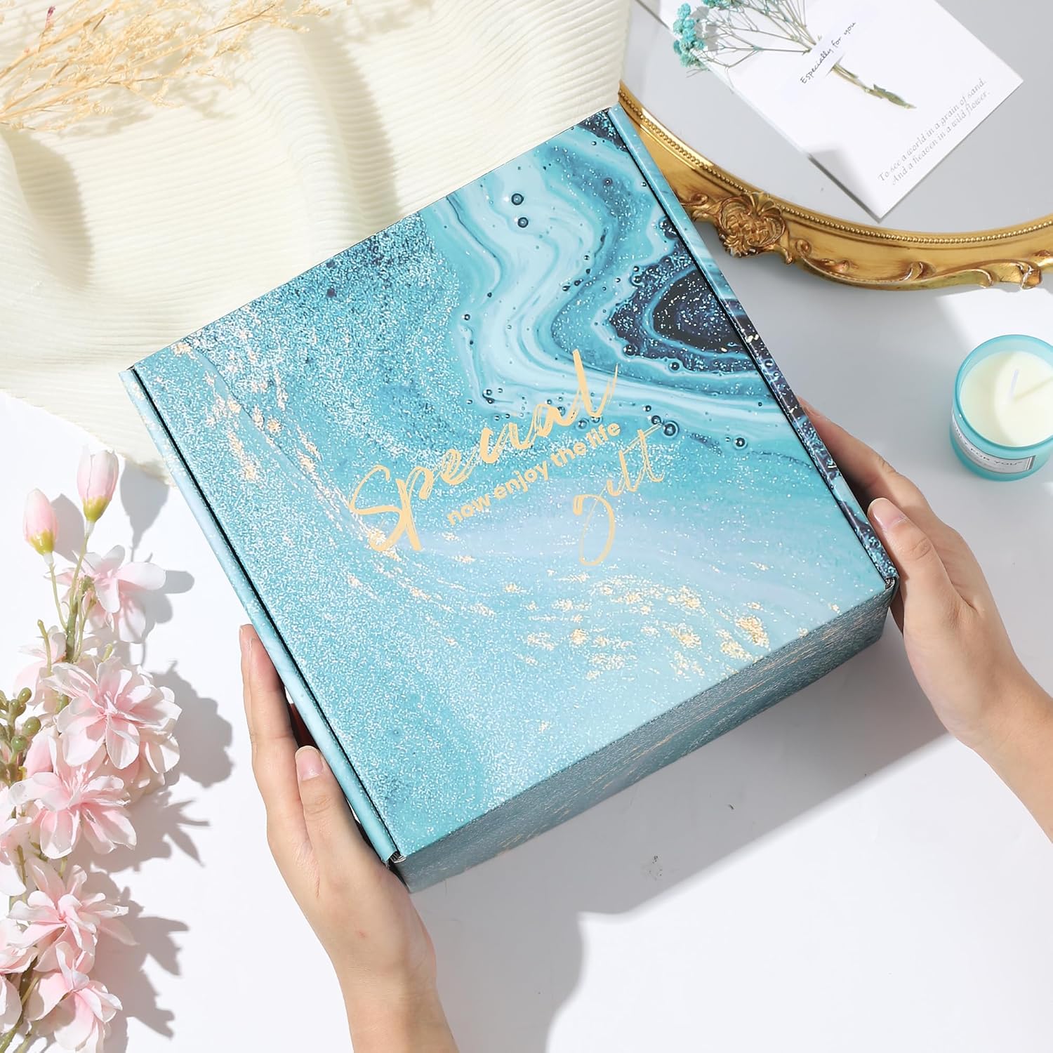 Birthday Gift Basket Women, Spa Gifts & Cozy Blanket Gift Set, Unique Christmas Gifts for Her, Self Care Gift Set, Perfect Gift Ideas for Mom, Sister, Friend - Image 7