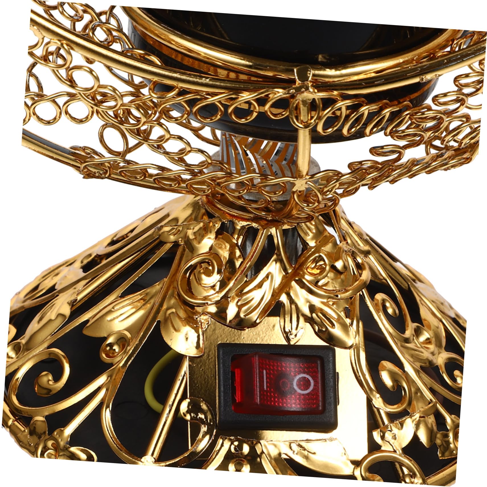 LIFKOME Stufa Elettrica Retrò in Materiale Refrattario Bruciatore di Aromi Decorativo Porta Profumi Aromatici per Ambienti Interni, Bruciatore d'Epoca per Casa e Ufficio