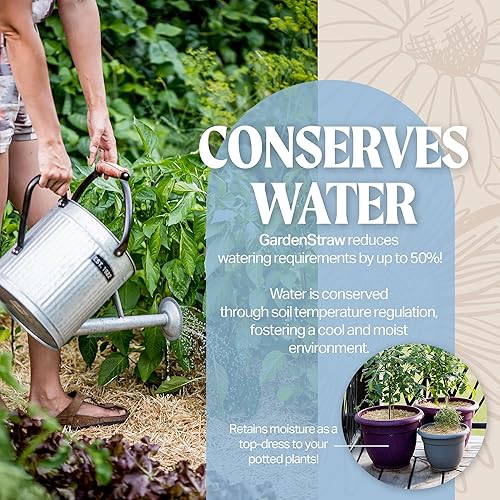 Miniatura 6 de HealthiStraw - GardenStraw - Mantillo de jardín prémium (3 pies cúbicos)