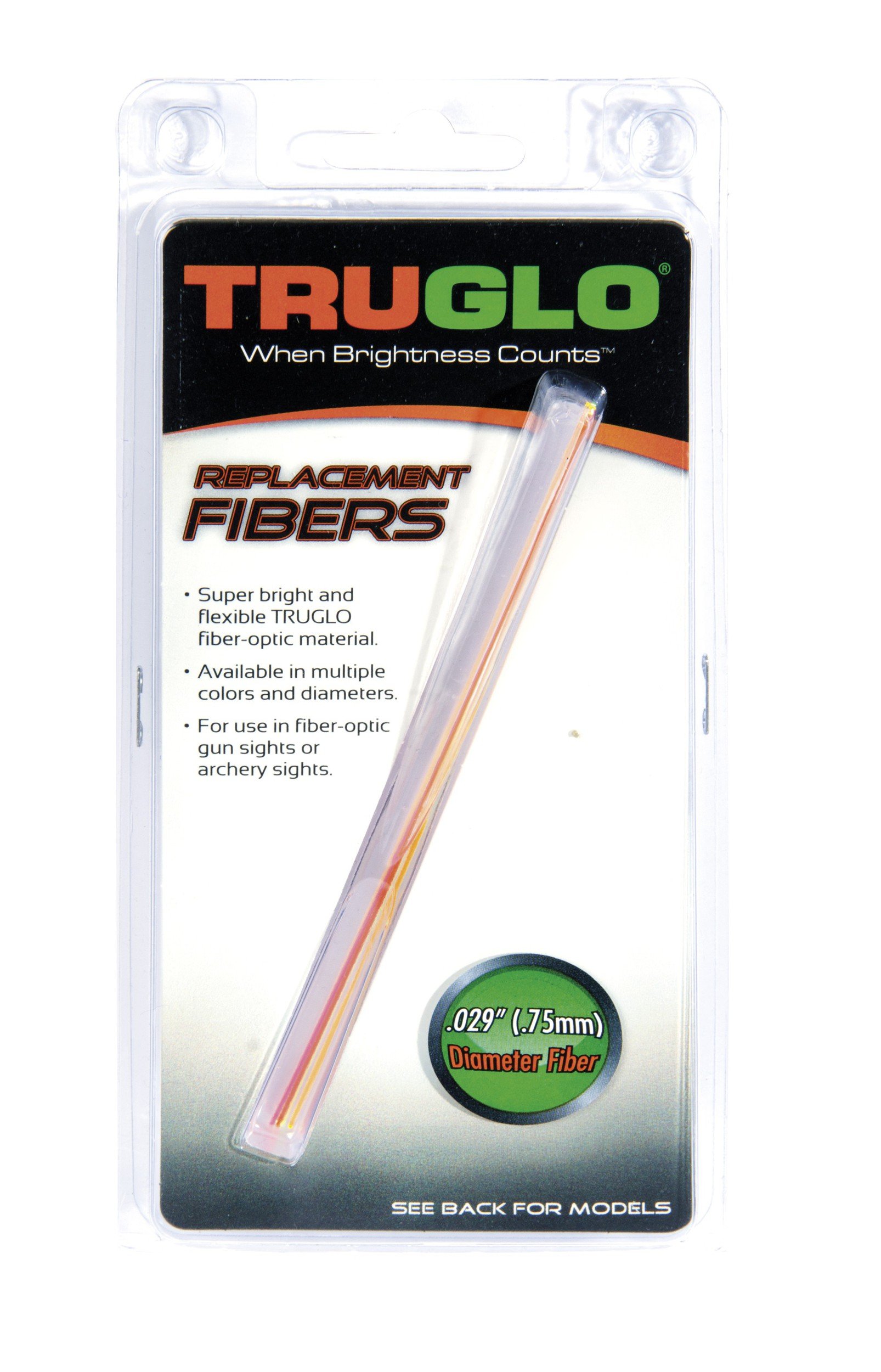 TRUGLO High-Visibility Replacement Fiber Optics for Firearm and Archery Sights - Available in a Variety of Vibrant Colors and Sizes