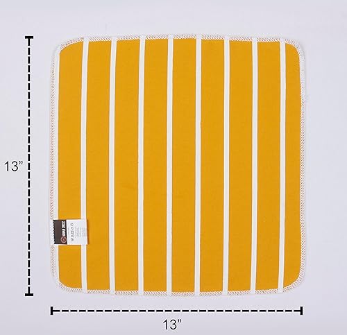 Miniatura 2 de URBAN CIRCLE Juego de 6 paños de cocina de alta calidad, grandes, de algodón, para platos, planos y rizos, altamente absorbentes, con lazo para