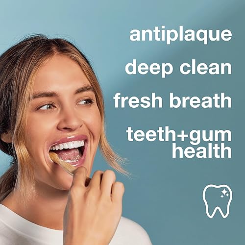 Miniatura 5 de Davids Cepillo de dientes de cerdas suaves de bambú premium, paquete de 3, sin BPA, ecológico, cerdas sostenibles de alto rendimiento para mejorar