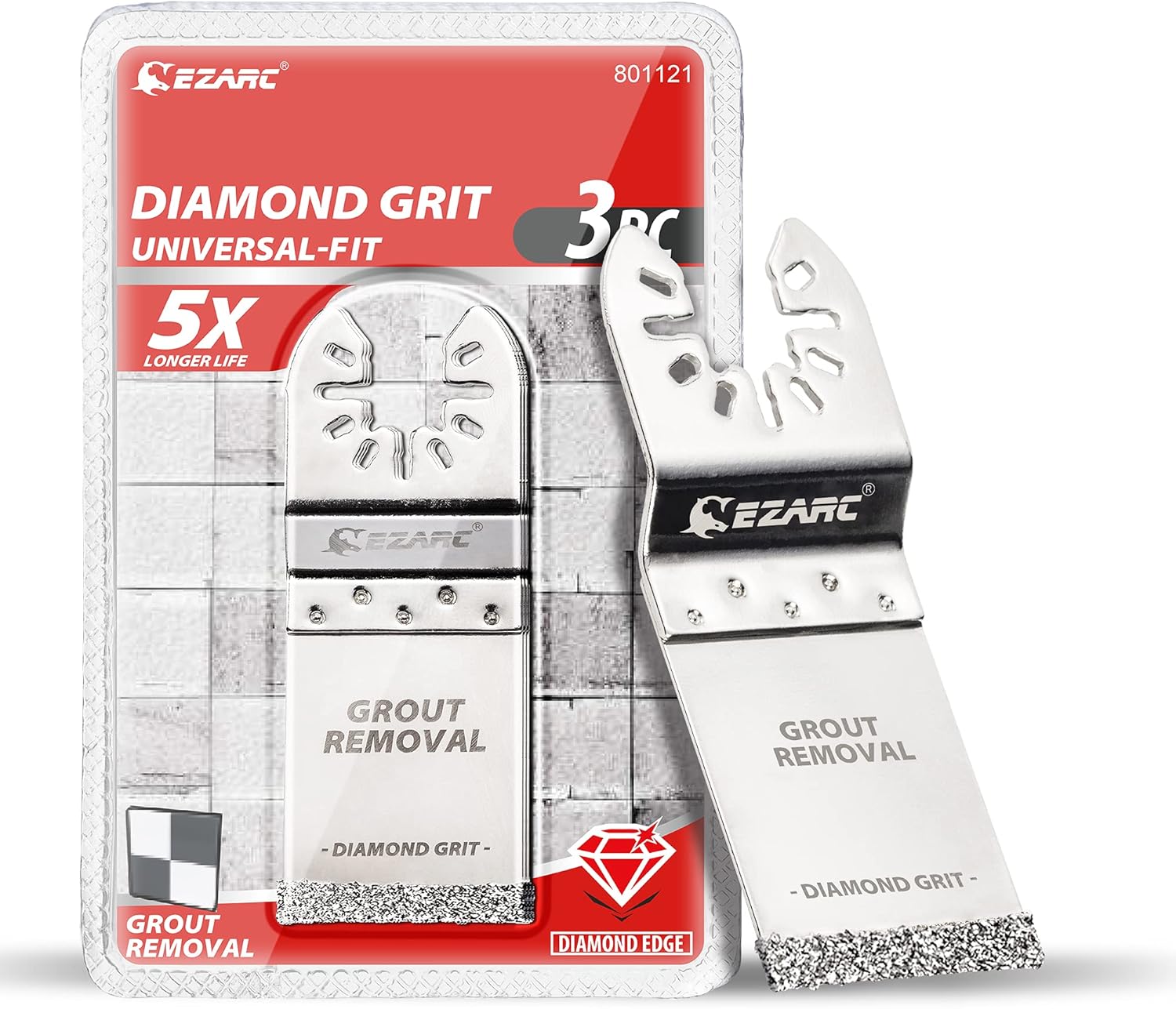 EZARC MultiTool Grout Remover Blade, Diamond Oscillating Multitool Saw