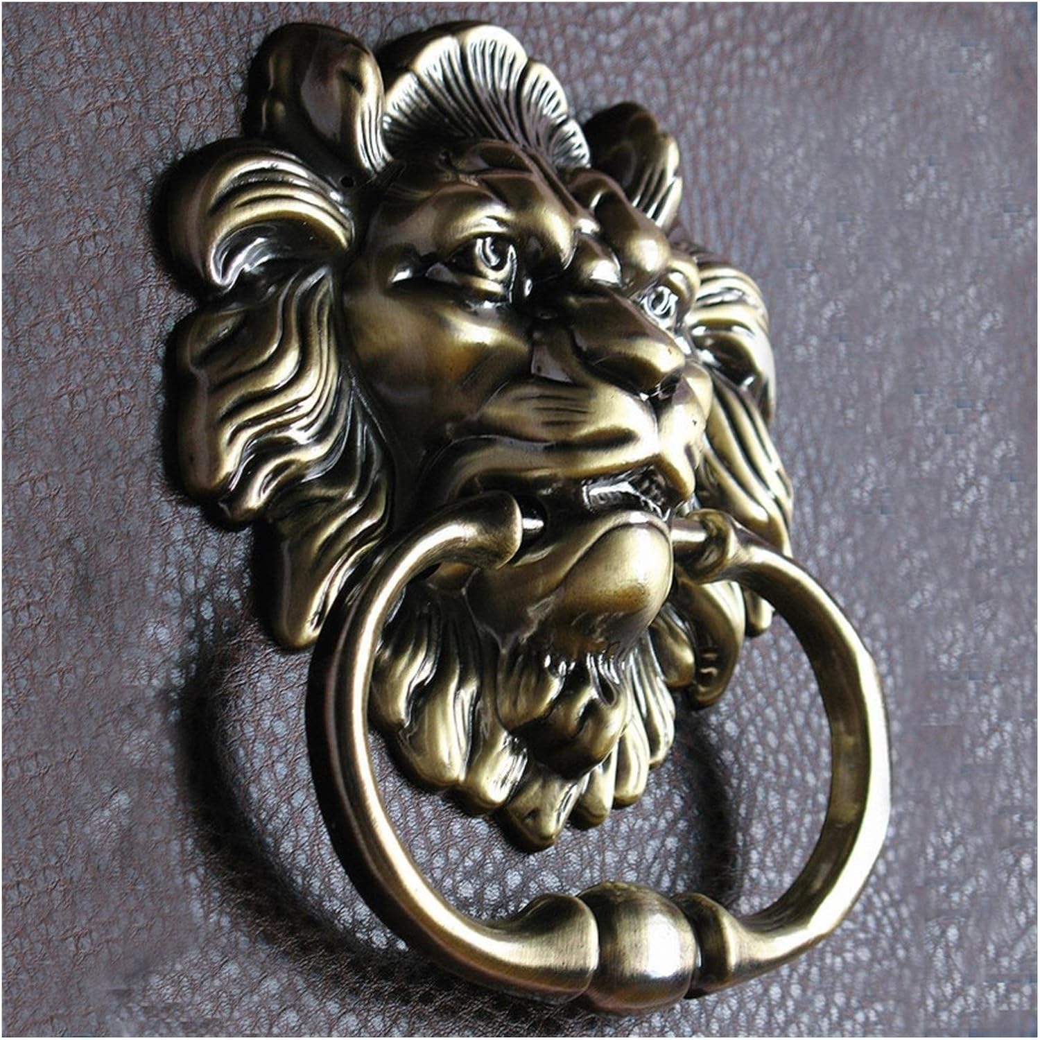 Zhaoqin One Color Door Knocker Door Knockers Antique Lion Door Knocker Lionhead Doorknockers Lions Home Decor Including Screws