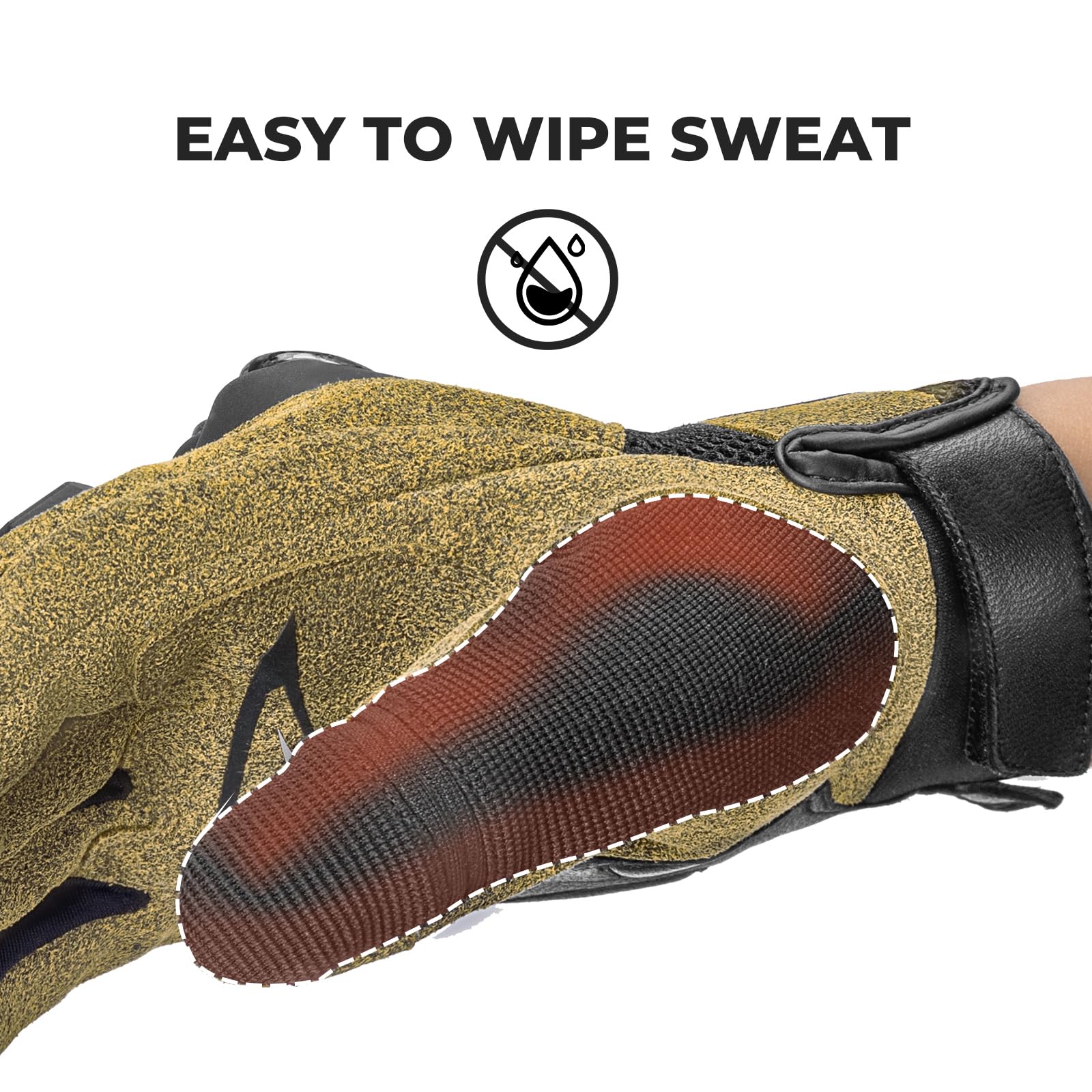 ROCKBROS Gants de Vélo Résistants aux Chocs Écran Tactile Réfléchissants pour Hommes et Femmes, Gants de Sport Tactiques pour Course, Randonnée, Escalade