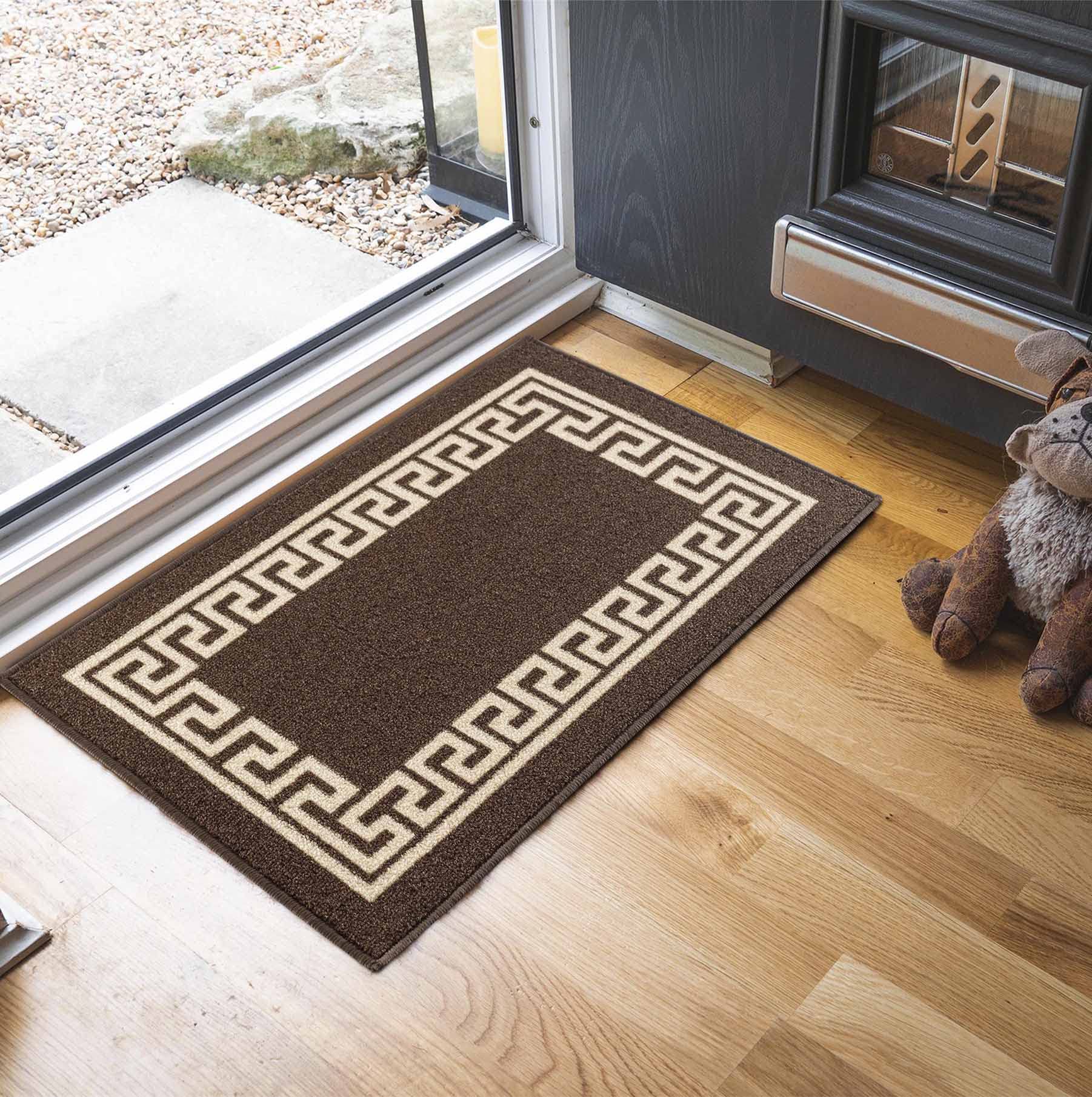 Washable Door Mat Kitchen Mats Non Slip Geometrical Design Hall Runner- Indoor Door Mat - Hallway-Passage Corridor Doormats - Floor Mat — view 96