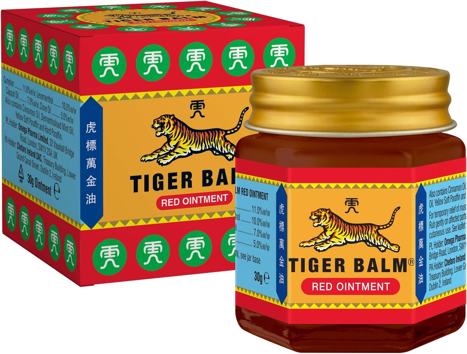 Tiger Balm, 30 g, Red