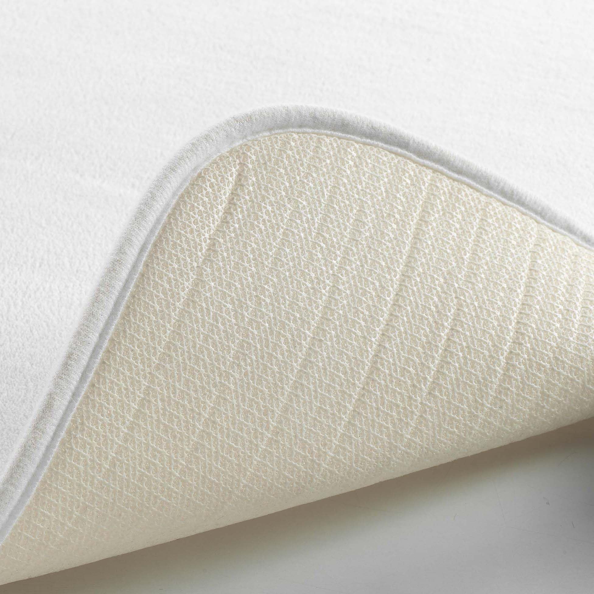 Douceur d'Intérieur Vitamin Bathroom Rug, Polyester, white, 45 x 75cm, 45x75cm - Image 4