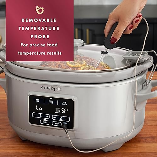 Miniatura 3 de Crockpot - Olla de cocción lenta programable de 7 cuartos de galón con acero inoxidable Sous Vide