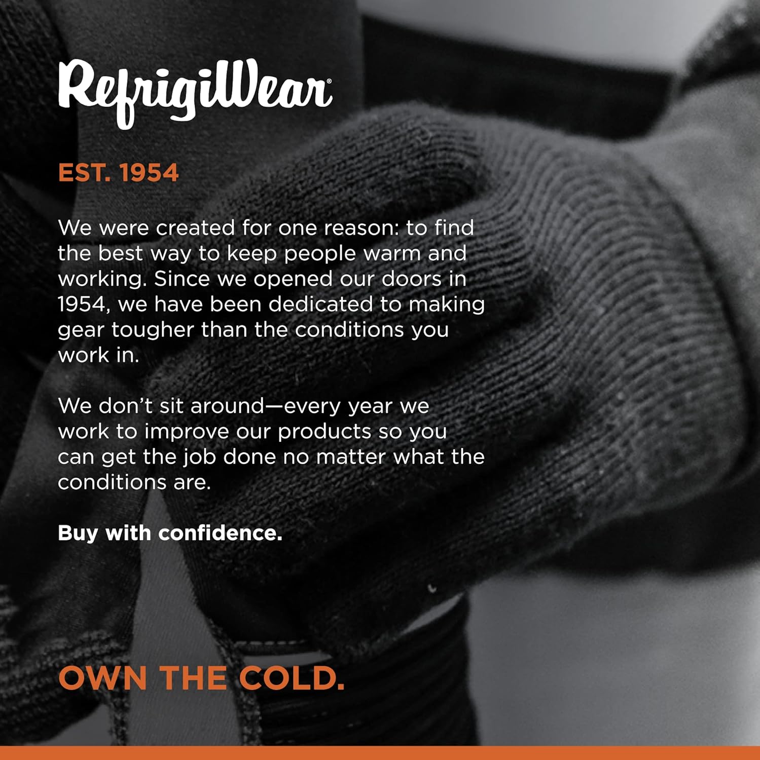 RefrigiWear Moisture-Wicking Acrylic and Spandex Black Glove Liners - Pack of 12