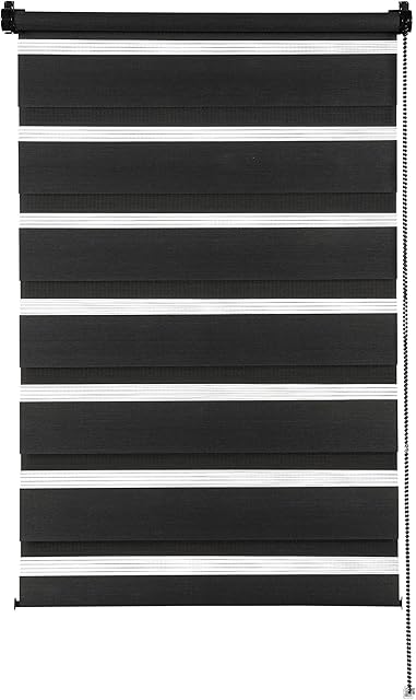 EASYFIX roleta podwójna czarna 45 x 150cm