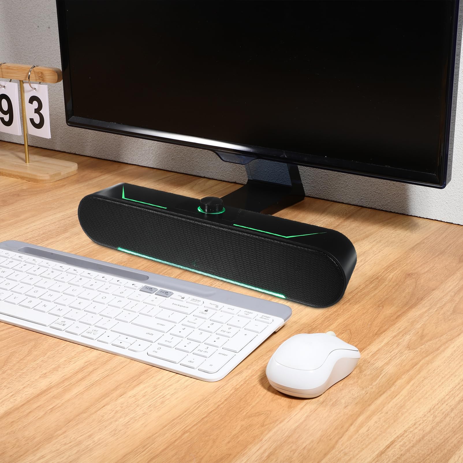 Housoutil Soundbar Stereo Altoparlanti Per Computer Cablati Altoparlanti Per PC Da Gioco Neri Soundbar Per Tablet