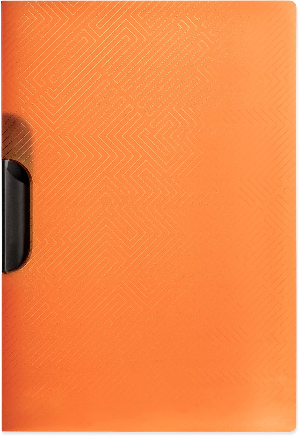 Oxford A4 Plastic Clip Folder 5 Colours Pack of 5