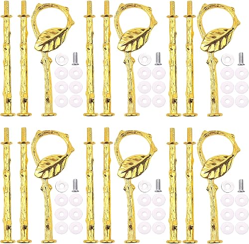 Soporte de 3 niveles para cupcakes de 13.5 pulgadas, soporte de corona de molde de metal, fabricación de bricolaje para plato de frutas, soporte de