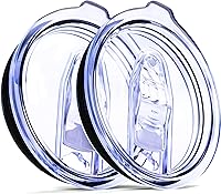 Vista 10 de Paquete de 1 tapa de repuesto para vasos Yti de 20 y 10 onzas, 3.3 pulgadas de diámetro, tapas a prueba de derrames, cubiertas deslizantes