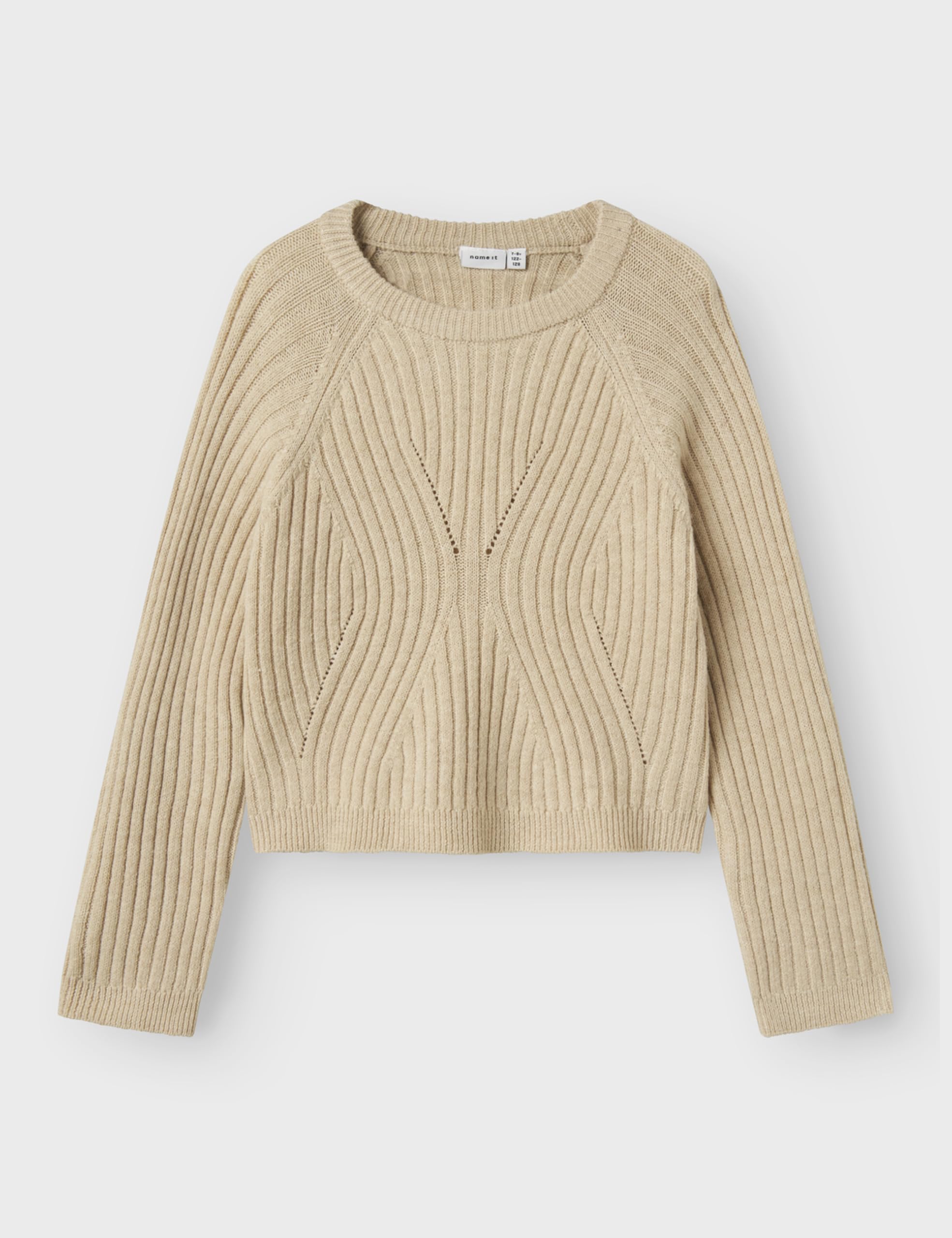 NAME IT Mädchen Nkfrikine Ls Short Knit Pullover P