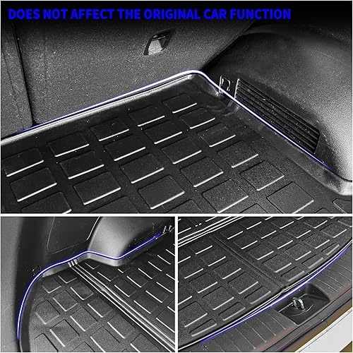 Miniatura 6 de Rongtaod Tapete de carga compatible con Hyundai Santa Fe 2021-2023, tapete de maletero de 5 asientos, forro de carga TPE para todo tipo de clima,