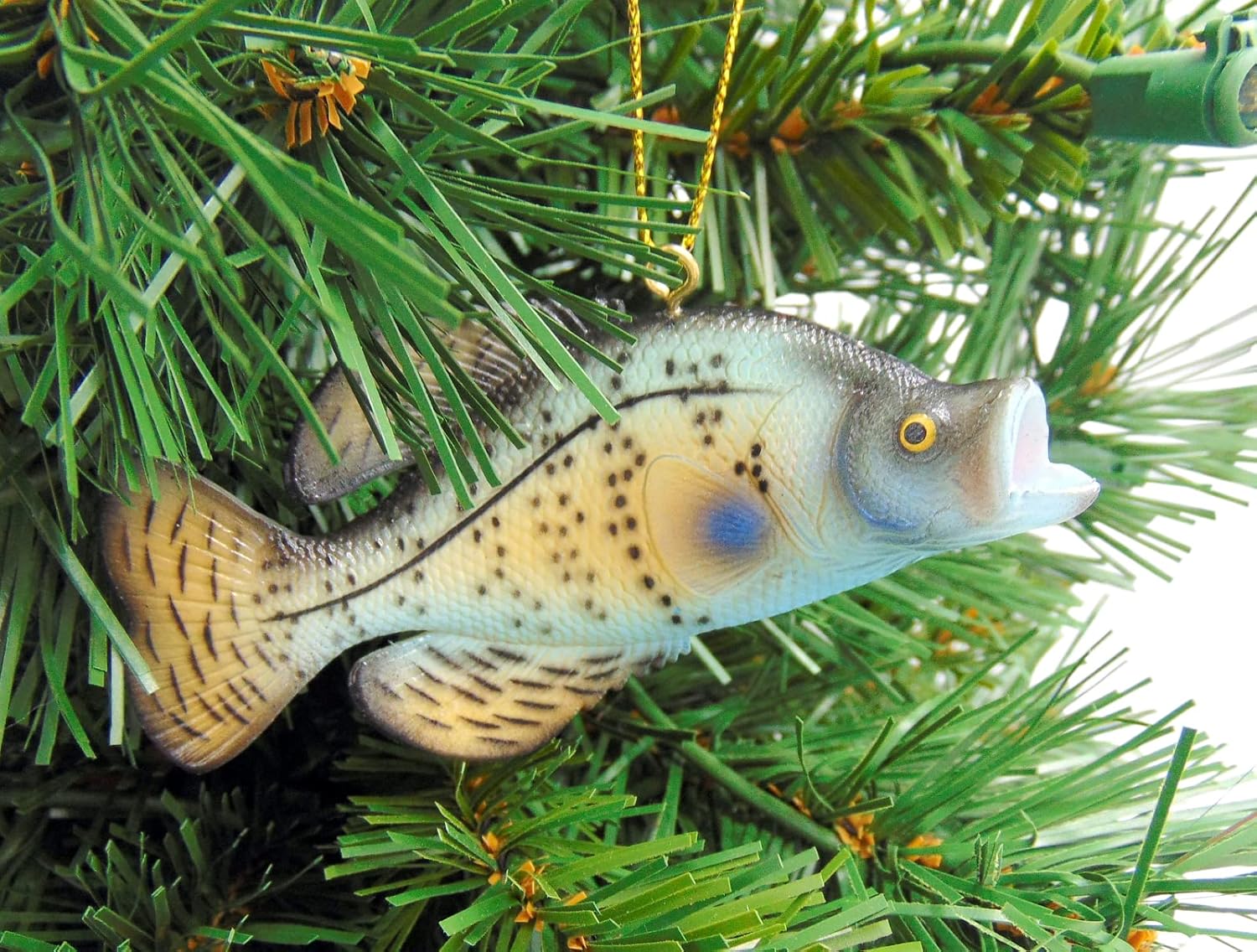 Crappie Fish Ornament Realistic Christmas Tree Fishing Decoration Polyresin, 4 Inches - Image 3