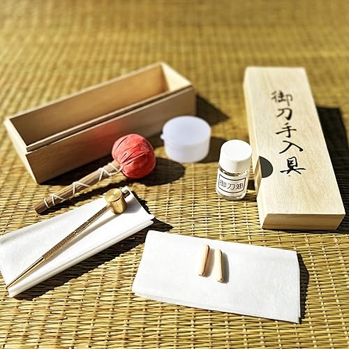 Miniatura 1 de Kit de limpieza de mantenimiento de espada katana samurái japonesa