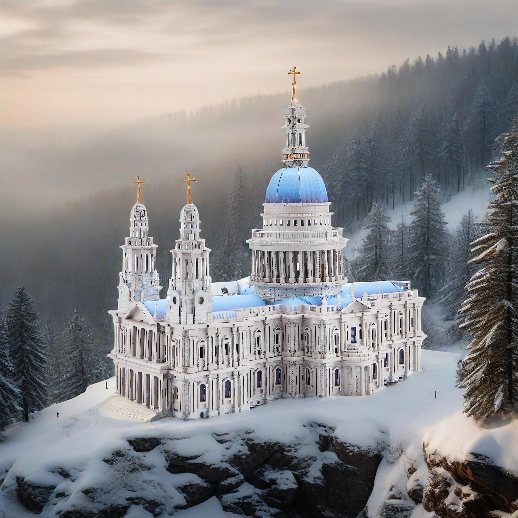 Piececool Puzzle in metallo 3D Cattedrale di San Paolo, Classica Architettura Generazione 3D Puzzle Modellino Adulto Puzzle 3D per Acciaio Inossidabile, Metallo, Regalo, Memoria, Collezione, 639 Pezzi