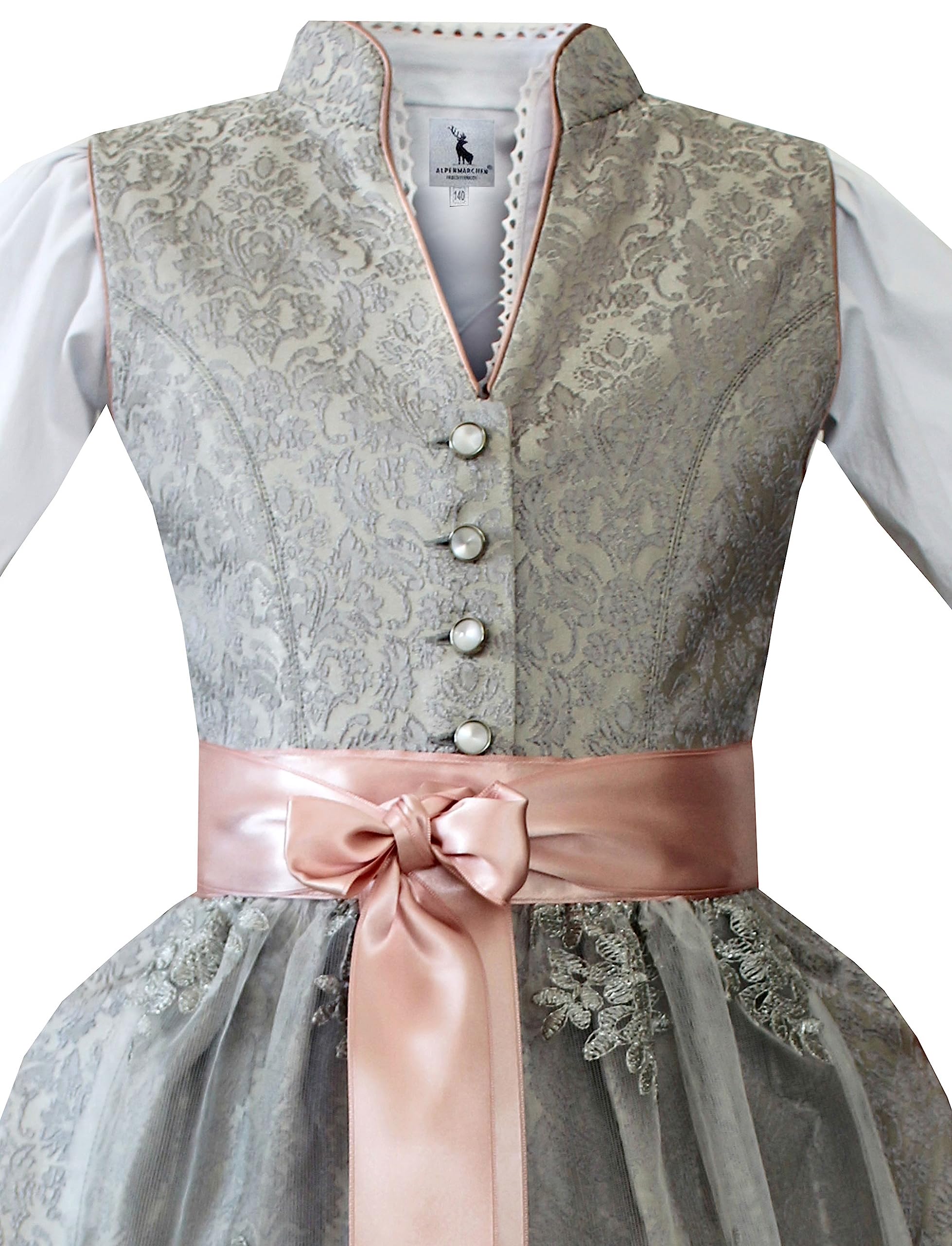 lpenmärchen Kinderdirndl aus exklusiver Kollektion inkl. Schürze und Bluse - ALM-K948