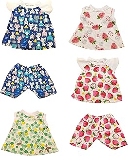 Xunwa Cute Outfits Baby Doll Clothes for 13-14-15 Inch Alive Doll,Accessories Clothing for 14