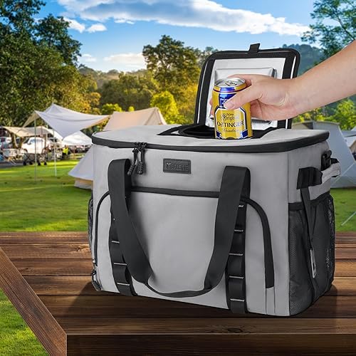 Miniatura 3 de BALEINE Bolsa térmica suave extragrande, enfriador portátil a prueba de fugas, volumen de 4060 latas para playa, camping, kayak, viajes y viajes por